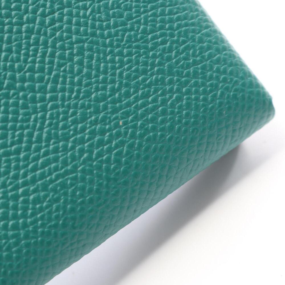 Hermes Calvi Duo Vert Vertigo Wallet - Coin Purse Veau Epsom Leather Women's ... - Picture 10 of 10